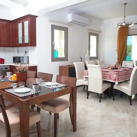 Stunning New Beach Front Villa,1st Line To The Beach, Large Pool, Wonderful Area Argaka